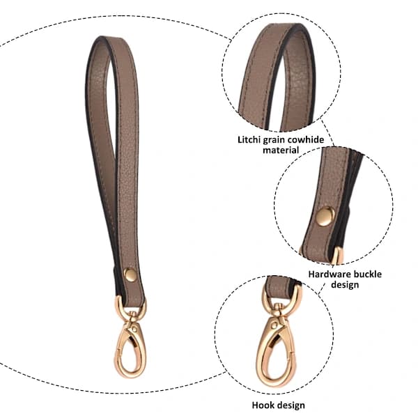 Läder handledsrem, ersättning för clutch, nyckelarmband