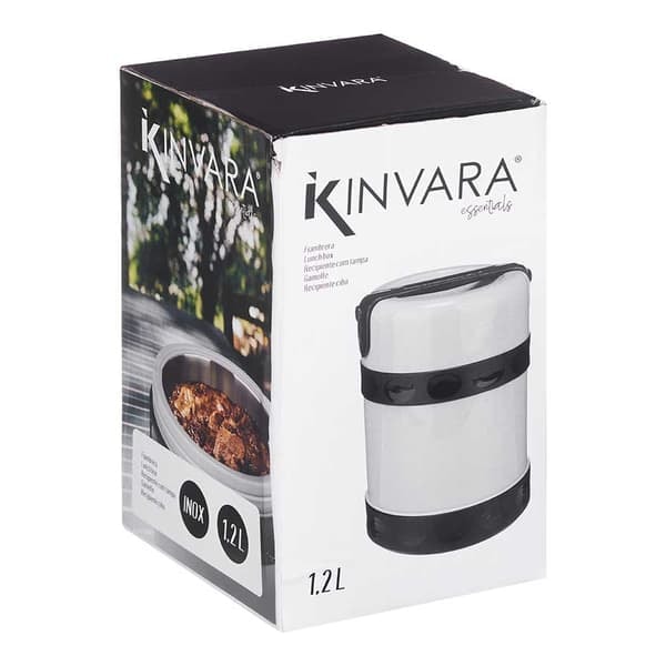 /QD/Madkasse 1,2L - Rustfrit Stål