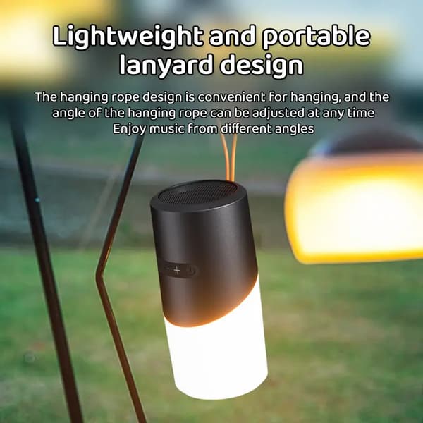 Bluetooth-kaiutin LED-tunnelmavalaistuksella – 360° ääni ja valo
