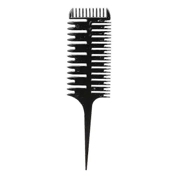 Hårfarvekam 3-vejs sektionering Highlight Comb Professionel Væv Vævekam Hårfarve Styling Til