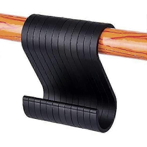 12-pack Black Aluminum S-Hooks for Kitchen, Wardrobe & Garage Storage