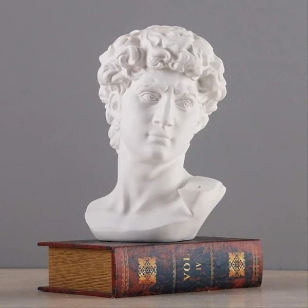 QU-Gresk mytologi David hode byste statue mini Europa Mhelangelo H,A