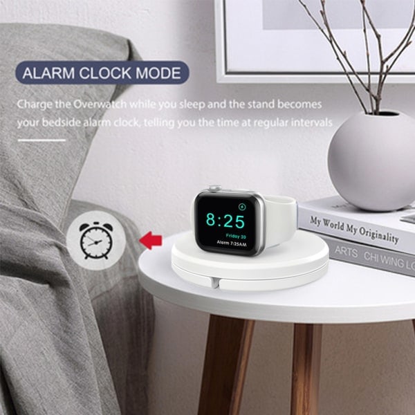 [QD] Lämplig kompatibel med Apple Watch datakabel förvaringslåda - Vit