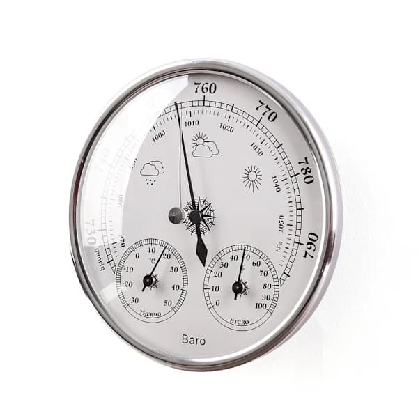 Barometer værstasjon med barometer og hygrometer termometer 3 i 1, 1 stk