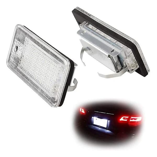 LED nummerpladelygte til bil, hvid - A3 S3 8P A4 B6 B7 A5 A6 4F A8 S8 C6