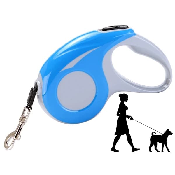 Hundkoppel 5m - Rullkoppel - Flexibelt Rullkoppel - Hundkoppel