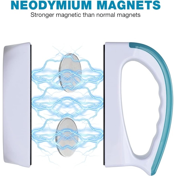 QU)(M) Magnetisk akvarieglasrenser - Akvariemagnet Renseudstyr Flydende algeskraber