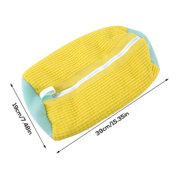 QD-Skovaskemaskinpose, 2 stk. skovaskeposer for vaskemaskin, gjenbrukbar skorengjøringsvaskepose med glidelås, canvas sneakers