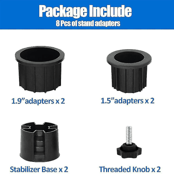 \"QD\" 8 st Paraplybas Ställ Hål Ring Plug Cover och Cap Uteplats Paraplyställ Ställ Bas Stabilisator