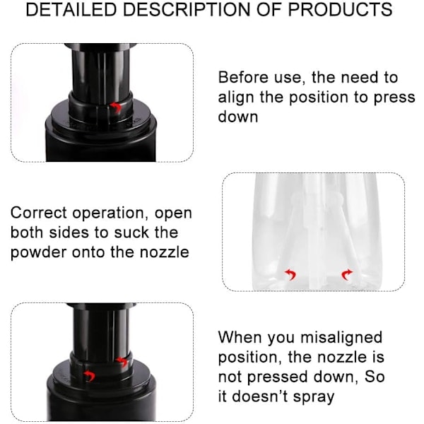 [QD] 2 st sprayflaskor, återfyllningsbar hårfiberapplikator för frisörsalong, hem, skönhet (140 ml + 140 ml)