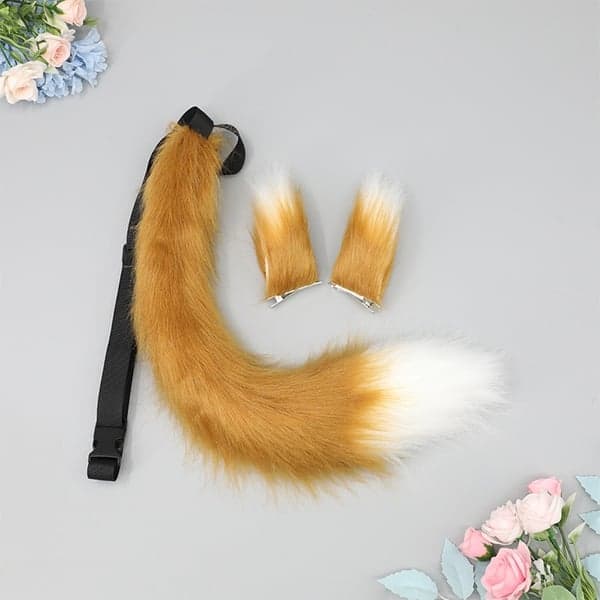 Fox Tail Plysch, Kosete Fox Tail Cosplay-tilbehør Camel