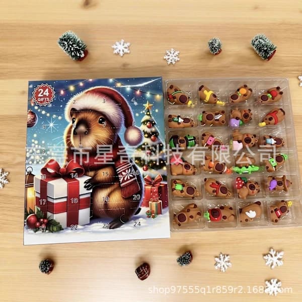 Adventskalender med Kapybara (Flerfarget) (A) A