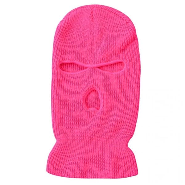 Neon Rosa Balaklava Skimaske Rånarluva_qq
