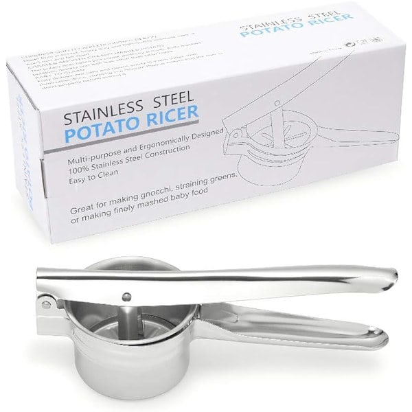 [QD] Potatispress i rostfritt stål, potatismosare med 3 finhetsgrader