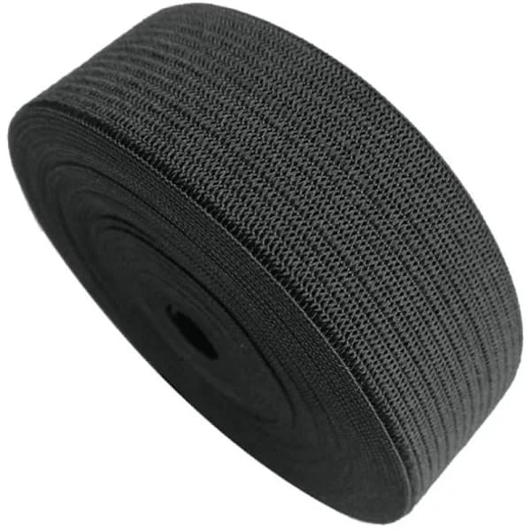 5m sort elastikbånd - 4cm elastikbånd