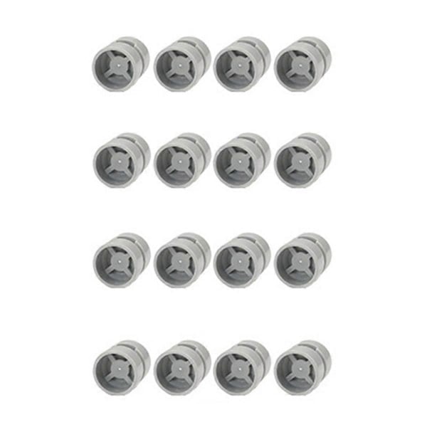 QU/48 st Mini Hjulaxlar Paket Block Biltillbehör Däcknav Klassiska Byggklossar Barn DIY Leksaker