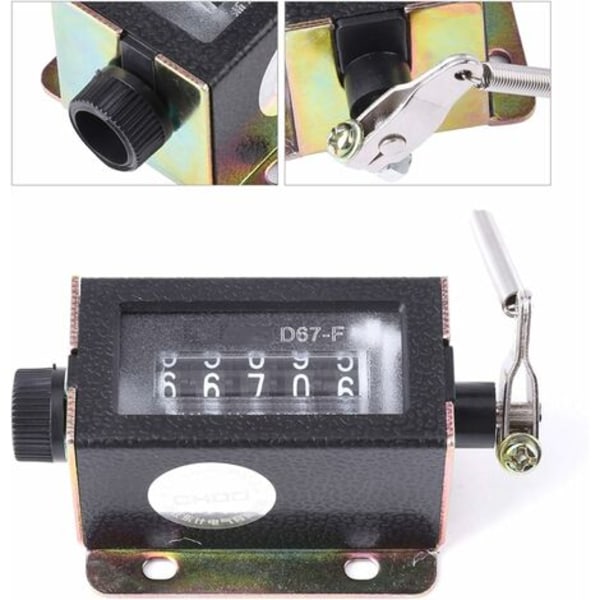 #QD# Mini mekanisk räknare manuell 5-siffrig räknearitmometer