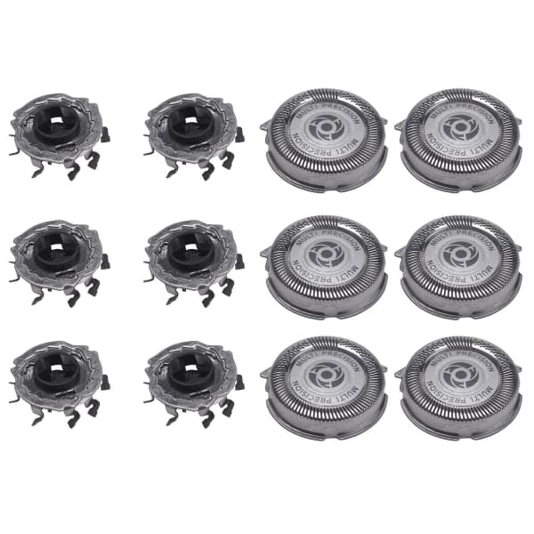 \"QD\" 6-pack Sh50 Ersättningshuvuden för Series 5000 Rakapparater, S5000 S5420 S5380 S5351 MultiPrecision-blad Silver Inga