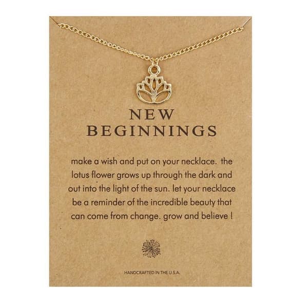 Gavehalskjede Gull New Beginnings Kjede Anheng