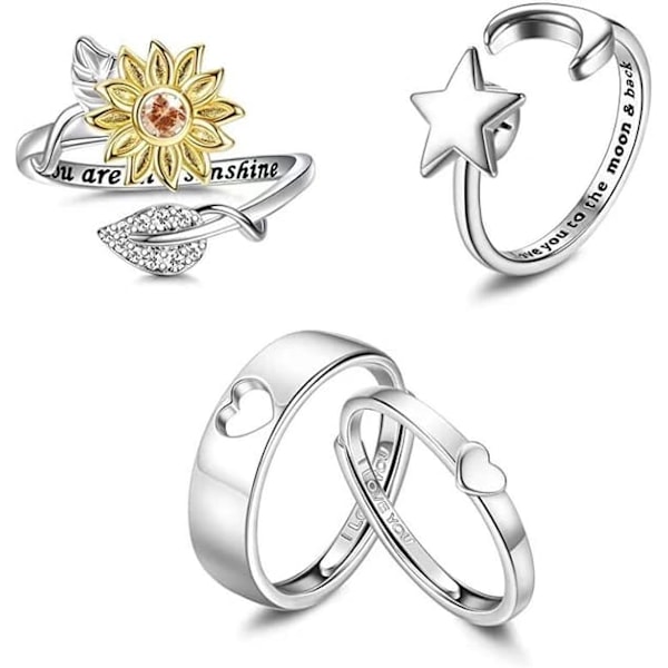 Antistressring, 4 Ringar Flerfärgad_qq