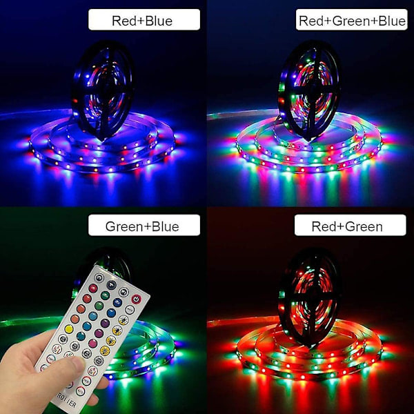[QD] 20m LED Smart Strip Lights TV Bakgrundsbelysning RGB Bluetooth Musiksynkronisering
