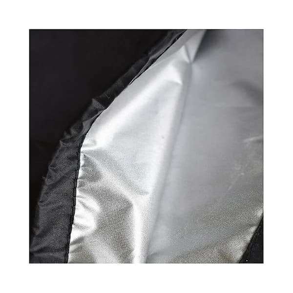 Kedelgrillovertræk 190T Polyester Vandtæt UV-resistent til Kulgrill Grå 61,5 x 72,4 cm