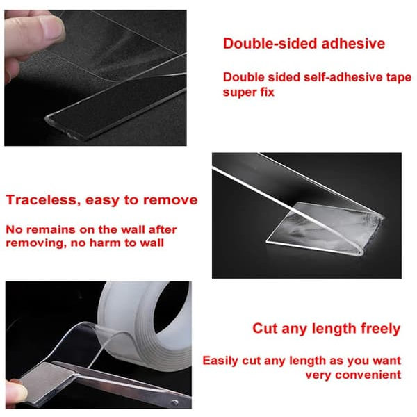 Reusable Dubbelsidig Nano Tejp 5 m 1-pack