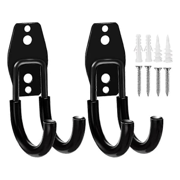 2-pack garagekrokar kraftig väggmonteringsorganisatör garage väggmontering p