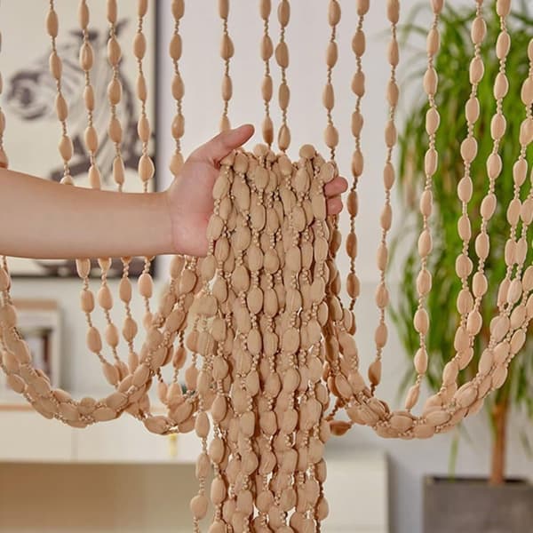 String Gardiner - Perlegardiner til Døre & Vinduer, Elegante Solide Frynser - Boho-stil Dekoration