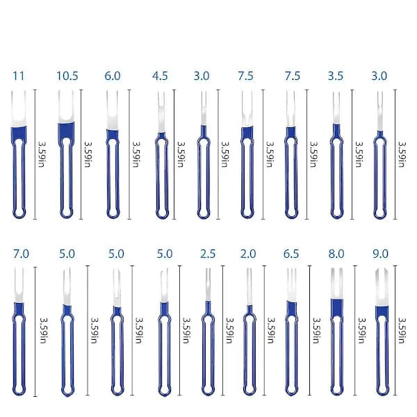 36 Dele Værktøjssæt til Terminalfjernelse, Stiftekstraktor, Terminalstripsæt, Elektrisk Kabelstik
