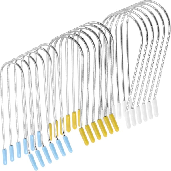 \"QD\" 24 stk. Hot Roller Clips Hårcurlers Ruller Erstatningsklemmer Hot Roller Tilbehør