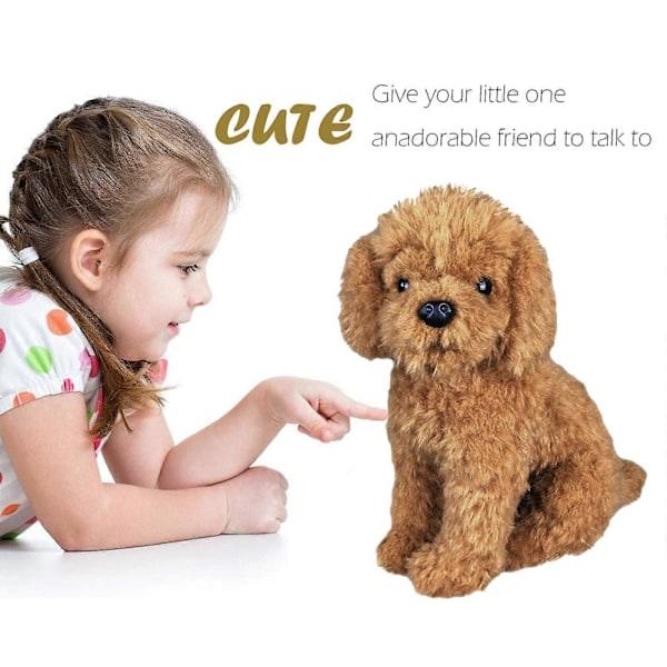 Realistinen pehmolelu koira Labradoodle pehmo täytetty