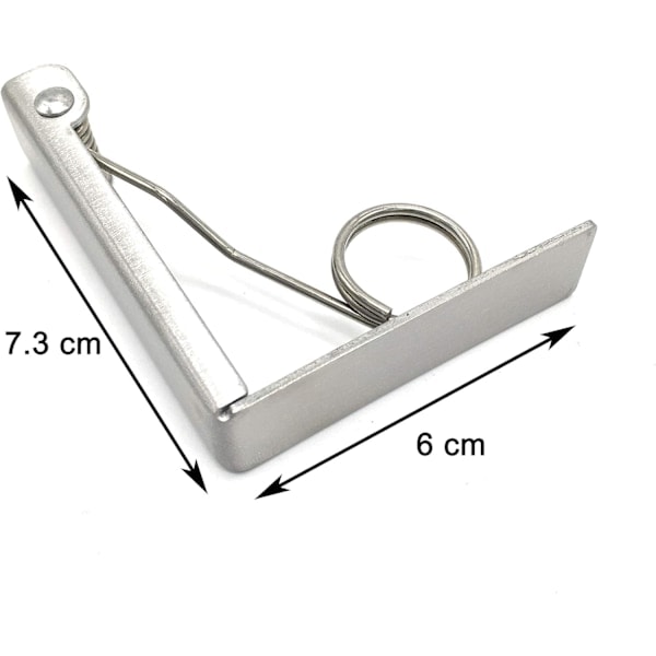 [QD] Bordsduksklämmor, Set med 6 Extra Stora Bordsduksklämmor för Hemmakvällar & Picknickar (Upp till 6 cm)