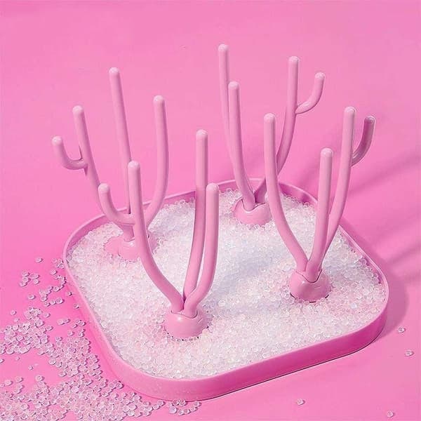 /QD/Tørkestativ for tåteflasker - Rosa