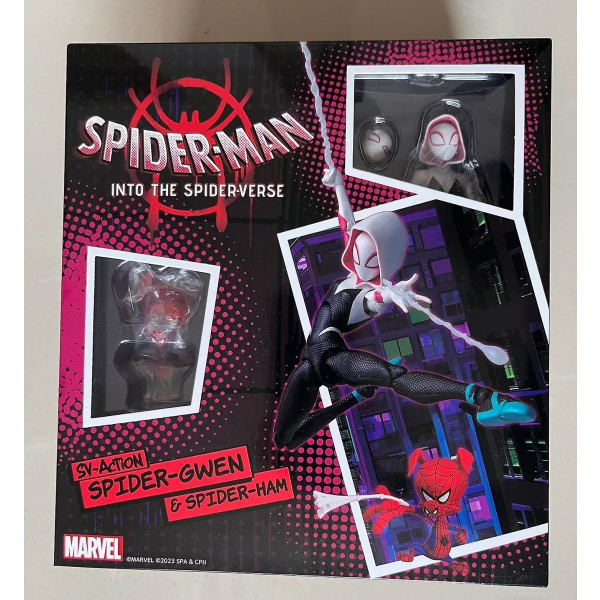 Anime Spider-Man Actionfigur Docka Gwen Spider-Woman Staty Spider-Man Karaktär PVC-modell Dockleksak Gwen B With Box
