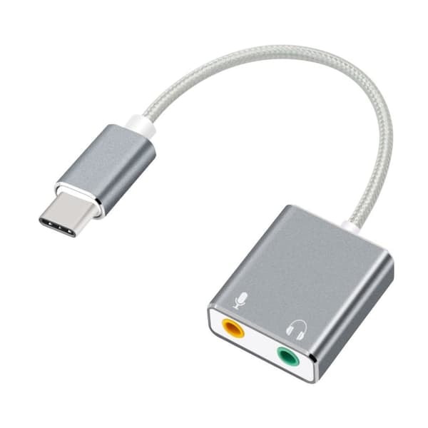 \"QD\" Ulkoinen äänikortti USB-C - 3,5mm sisään ja ulos