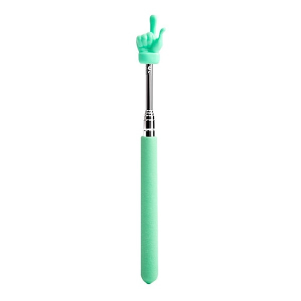 Telescopic Teacher Pointer Mini Hand Classroom And Pointer Presentation Finger K6I2 green one-size