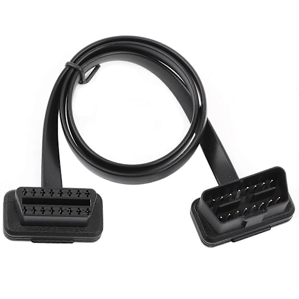 \"QD\" Bil Auto 16-polet Han til Hun OBD2 Forlængerkabel Diagnostisk Adapter 60cm/24 tommer Længde
