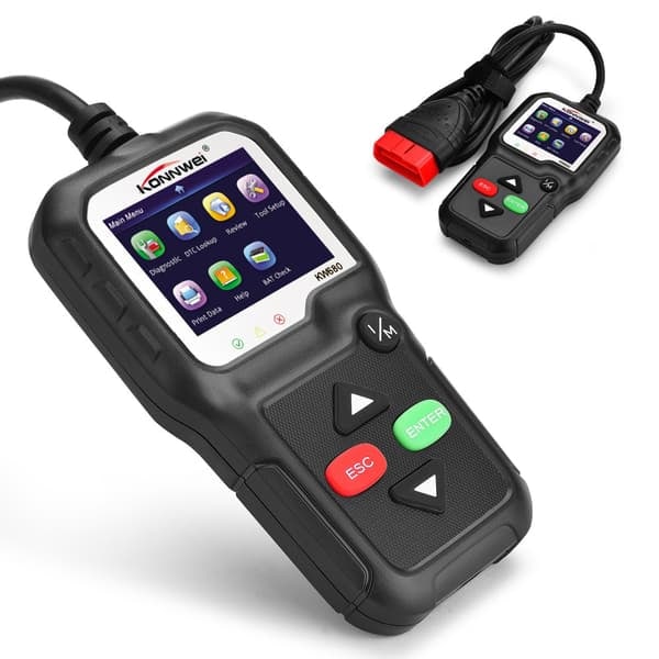 \"QD\" KONNWEI KW680 OBDII/EOBD Skanner OBD2 Felkodsläsare Diagnostik för Bil