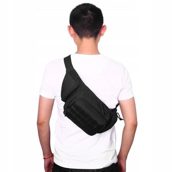 Udendørs Midjetaske 800D Oxford-Nylon Sort