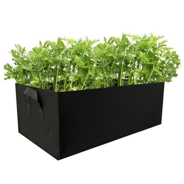 Sammenfoldelig Plantekasse i Filt - Sort