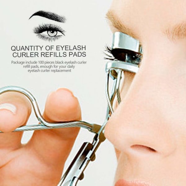 100 stk øyenvippebøyer Refill Pads, svart øyenvippebøyer