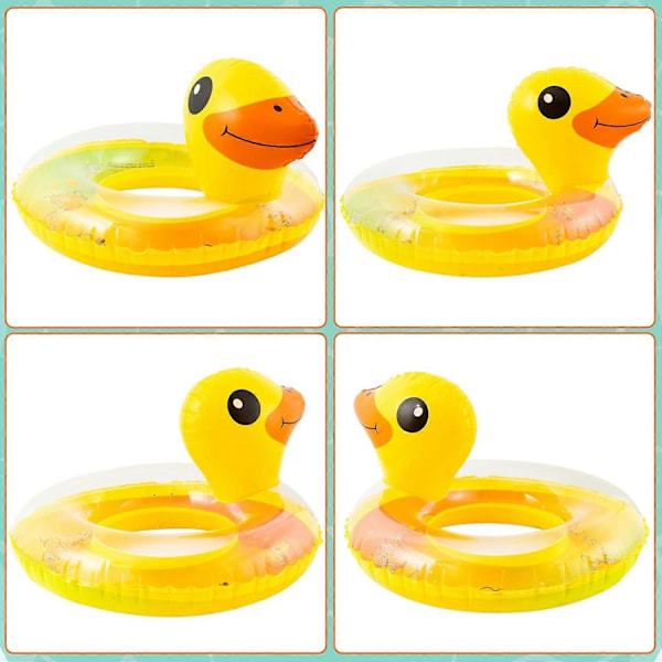 Duck Oppblåsbar Basseng Flash Sammendrag med Skråninger Inflasjon Gul Badering Sommer_FO