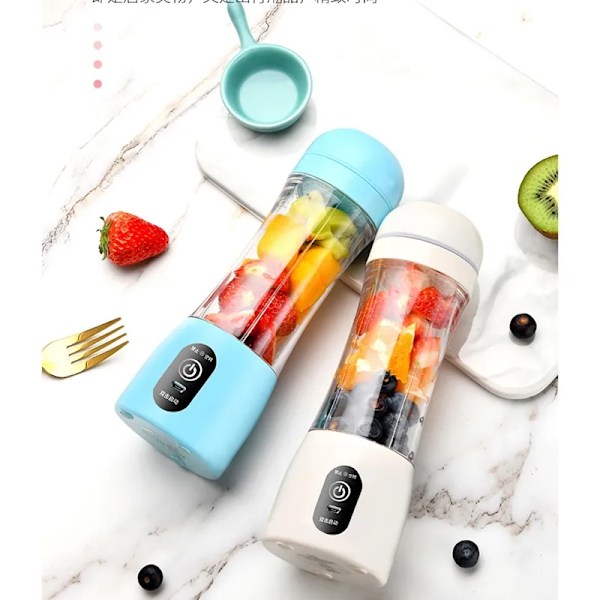 QU.Mini Elektrisk Fruktjuicer Portabel Blender USB Personlig Mjölk Smoothie Maker Mixer Kopp Maskin För Picknick Kontor