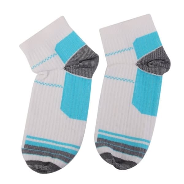 /QD/ Unisex Kompressionsankelstrumpor - L / XL - Blå