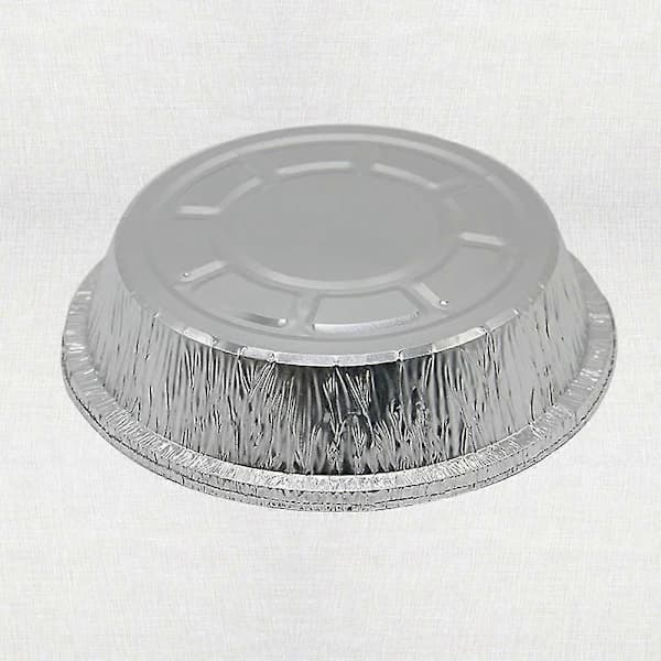 50 stk Engangs Runde Aluminiumfolie Grillmatbrett Beholder Non-stick Bakeplate 8 tommer