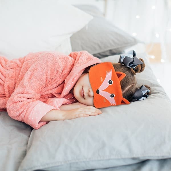 Sovehodetelefoner / sovemaske med Bluetooth-hodetelefoner Oransje