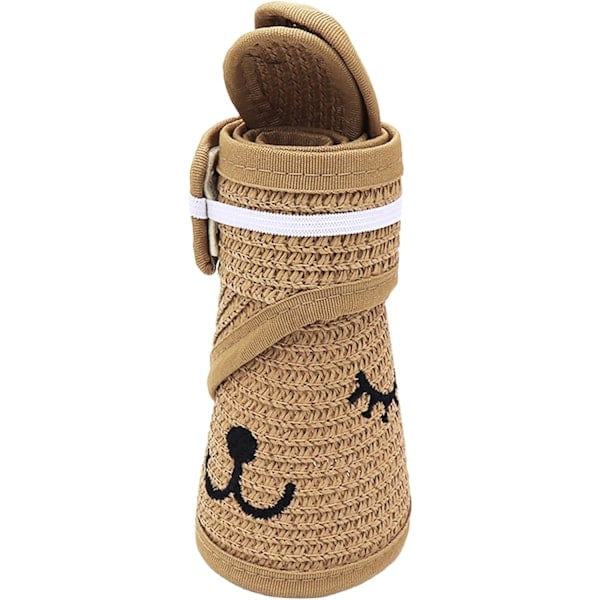 [QD] Baby Roll-up Straw Visor Hat Solhat, Børn Småbørn Bred Skygge Solhat Justerbar til 1-4 År
