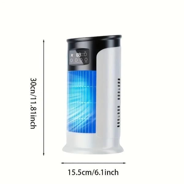 Mini luftkøler 3-i-1 bordventilator og luftfugter, USB-ventilator til hjemmet/kontoret