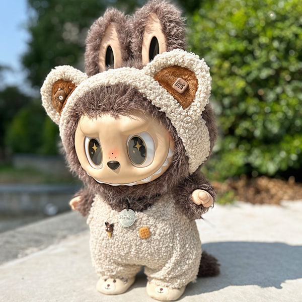 Labubu Eksklusivt Tøjsæt Labubu Originalt Blødt Mærke Labubu Dukke Luksus Design_qd One piece climbing suit set